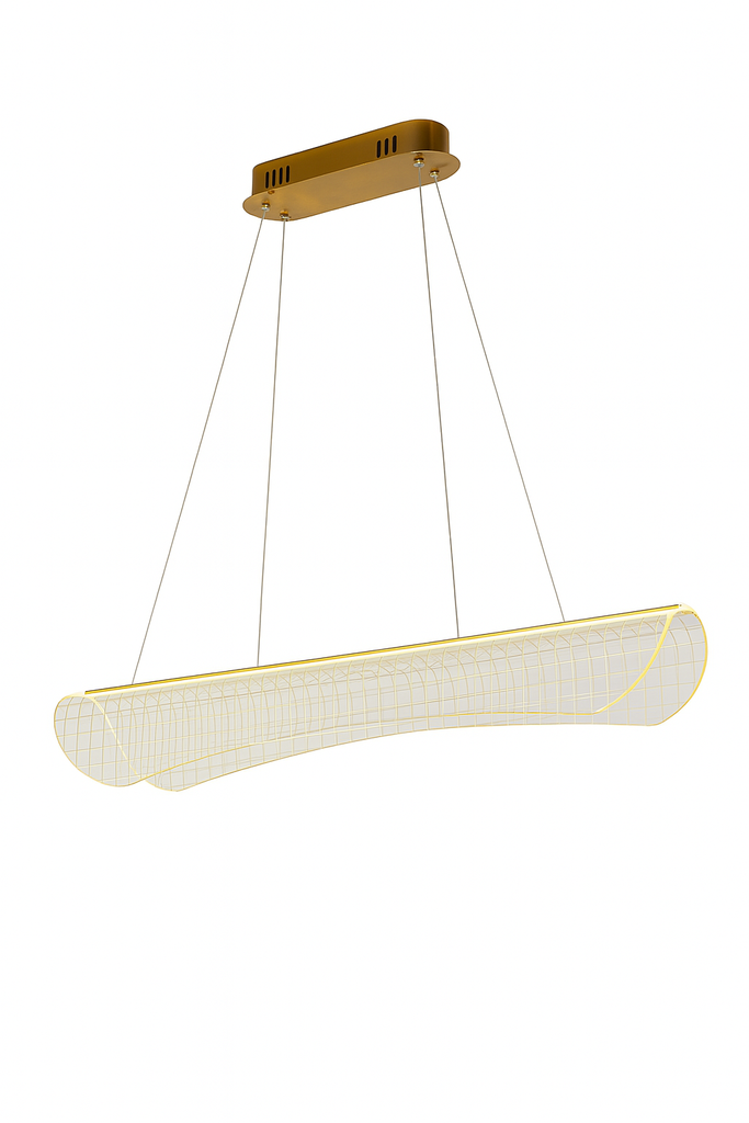 Candeeiro L100*W8*H15 Dourado