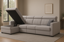 Sofá Cinzento Chaise Long