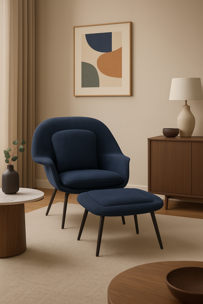 Cadeira sofa azul