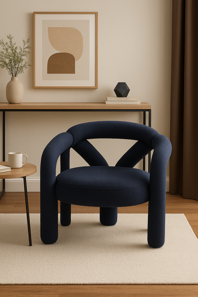 Cadeira sofa azul