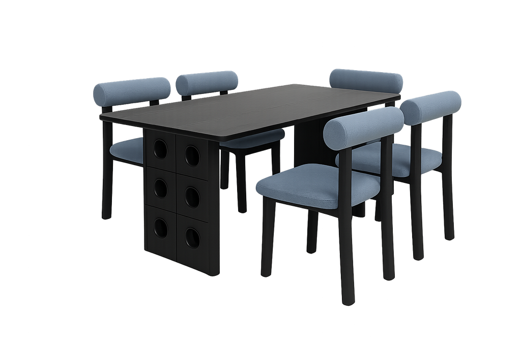 Mesa de jantar preta 160*80
