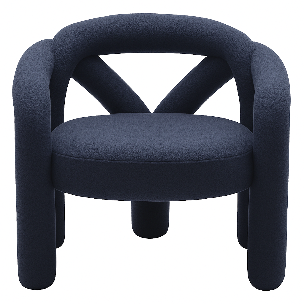 Cadeira sofa azul