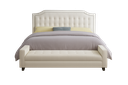 Cama Leather 1.8*2.0 Cinza Claro