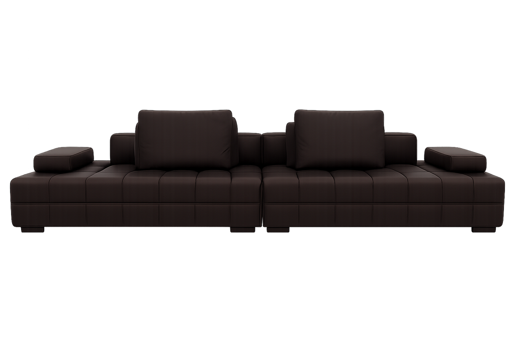 Sofa castanho 336*112*65