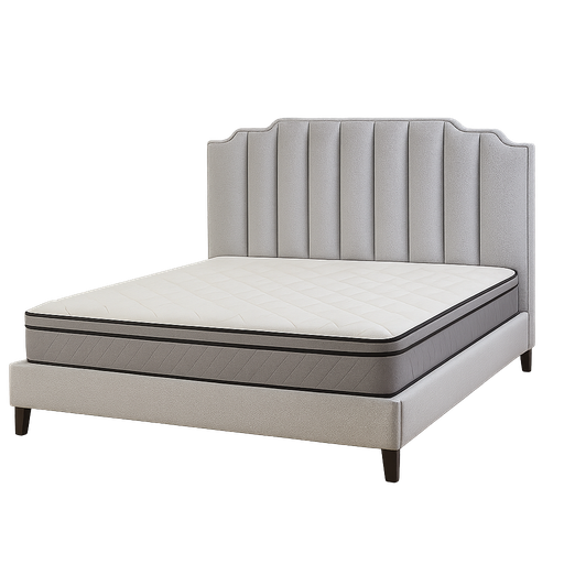 [601(1.5*2.0)] Cama Leather 1.5*2.0 Cinza