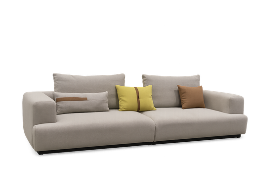 [S-22] Sofa 2.75M Cinza 2PC