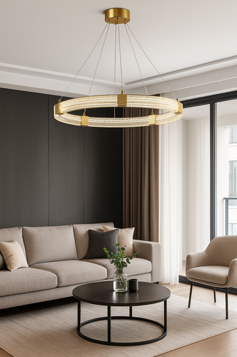 [003] Candeeiro 60 CM Dourado