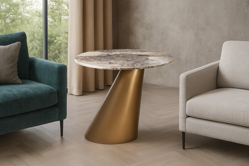 [A-36] Mesa de Canto 500*500H Dourado