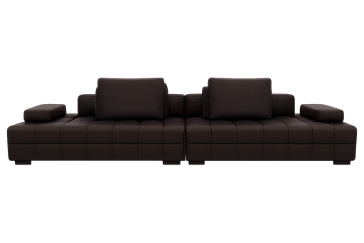 [913] Sofa castanho 336*112*65